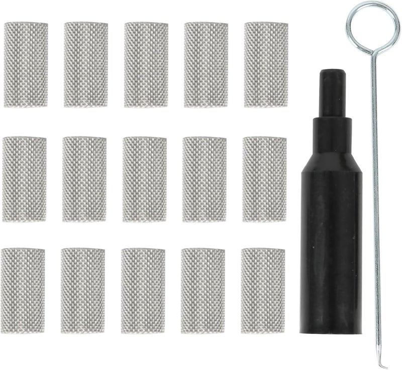 Copgge 15pcs Heater Glow Plug Screen Burner Strainer Screen Filter with Tool 252069100102 Compatible with Eberspacher Airtronic D2 D4 D4S Diesel Heaters - Image 1